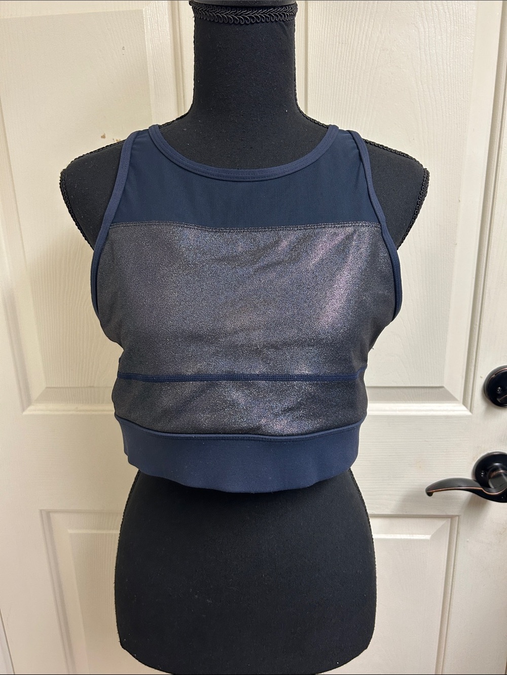ZYIA Active Full Support All Star Dark Blue Sports Bra Size XXL
